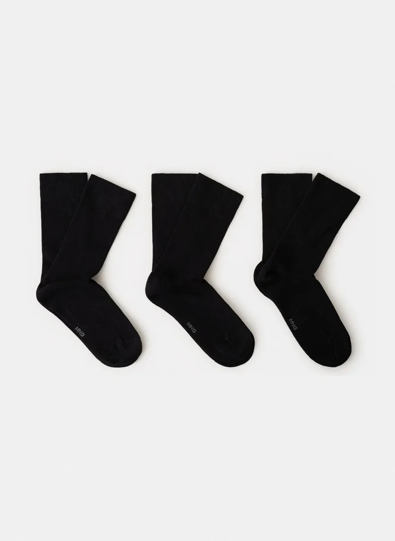 مانجو مان Pack of 3 cotton socks